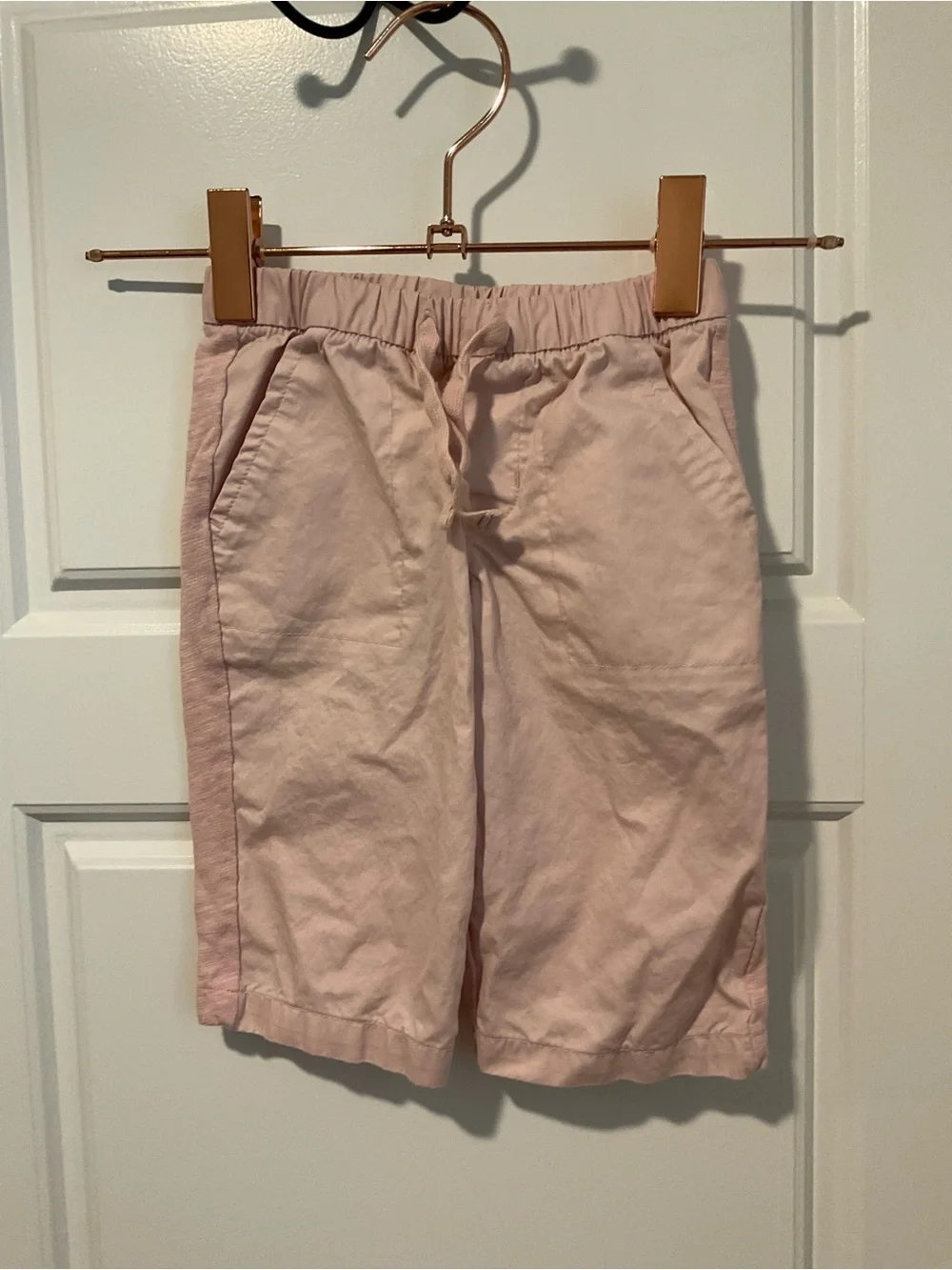 GAP Baby Girl Pale Pink Elastic-Waist Cotton Pants 3-6M